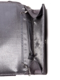 Клатч для женщин серебряный Domenica. Вид 5 миниатюра.